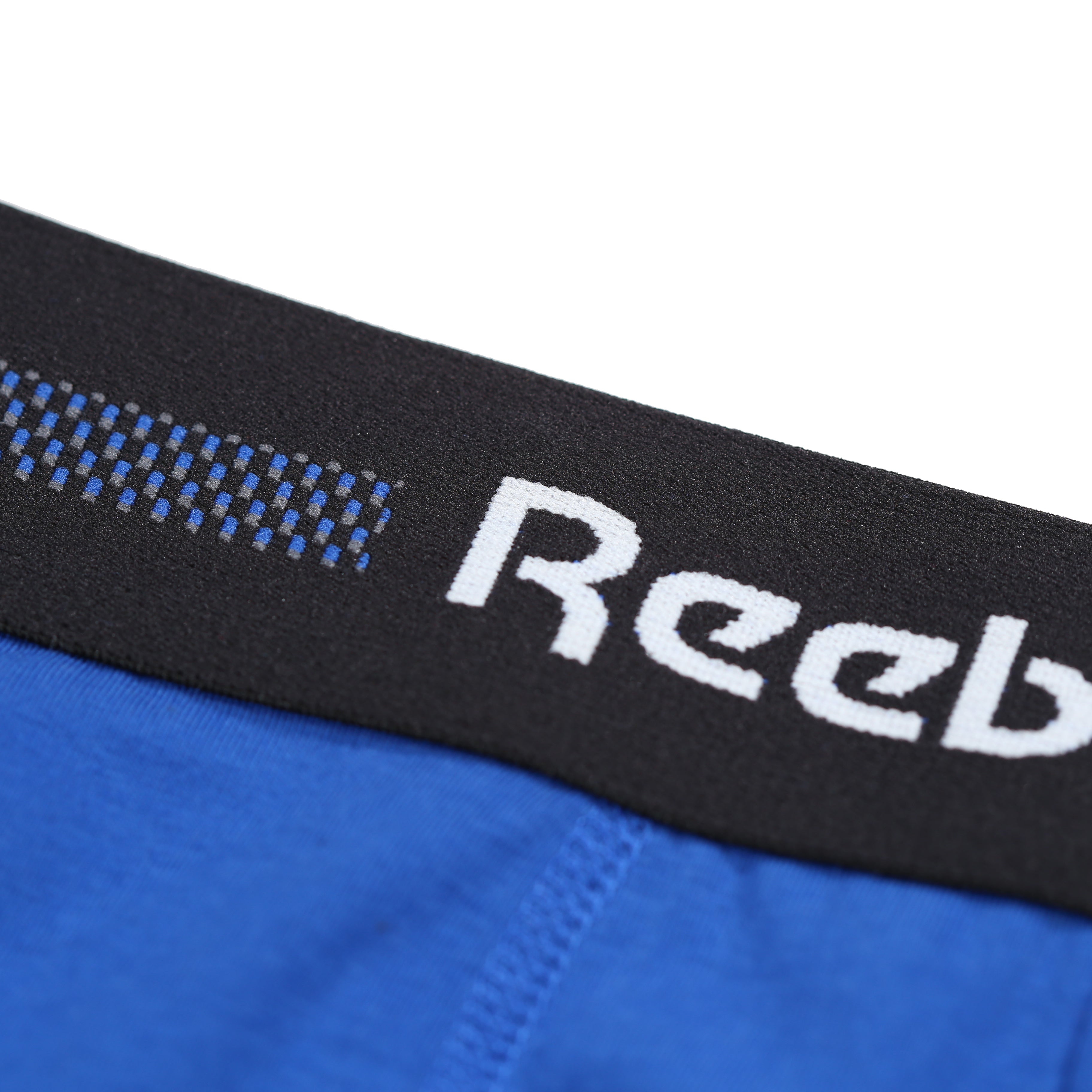 Reebok Mens 5 Pack Ennio Sports Trunks - Blue/Charcoal/Navy/White/Grey