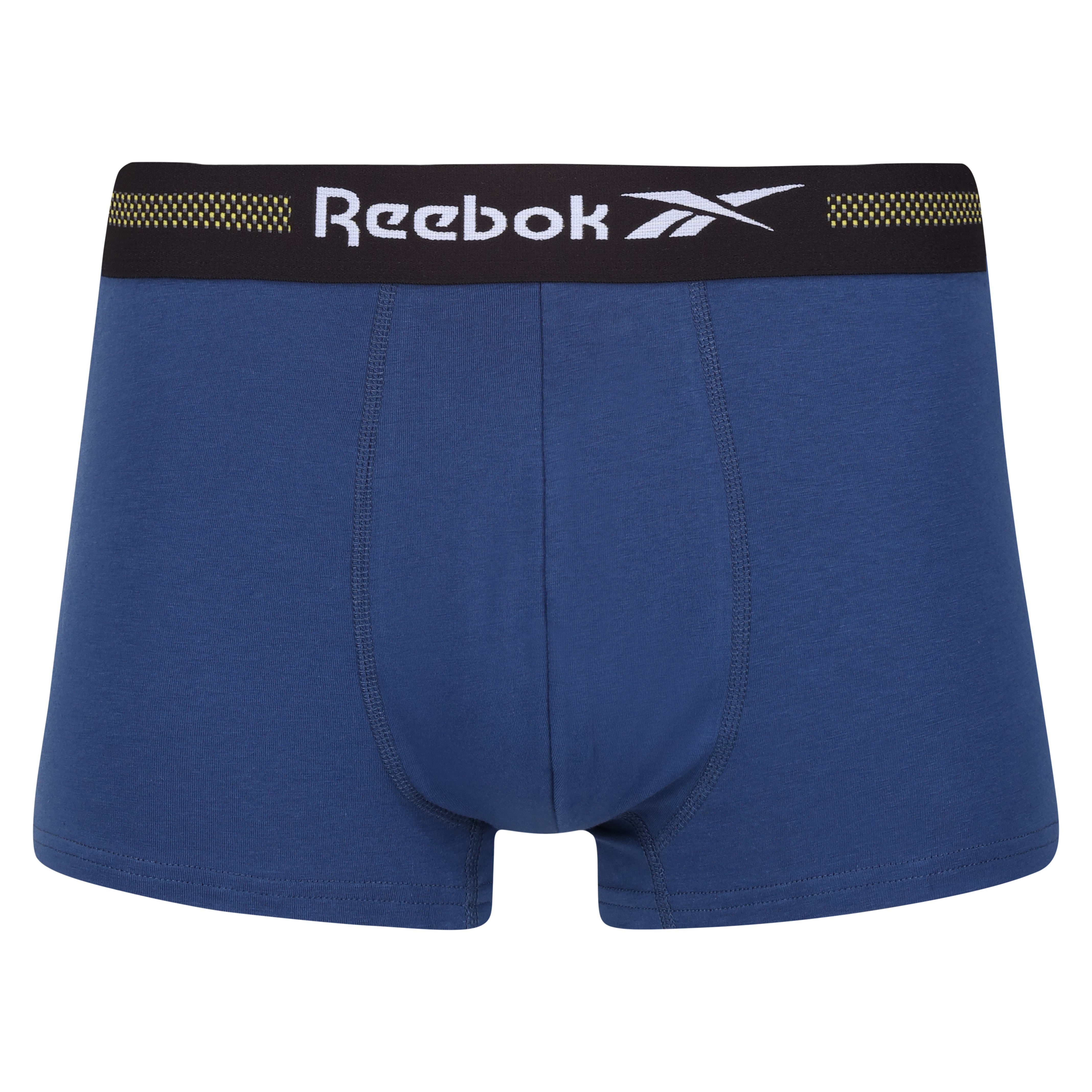 Reebok Mens 5 Pack Ennio Sports Trunks - Blue/Charcoal/Navy/White/Grey