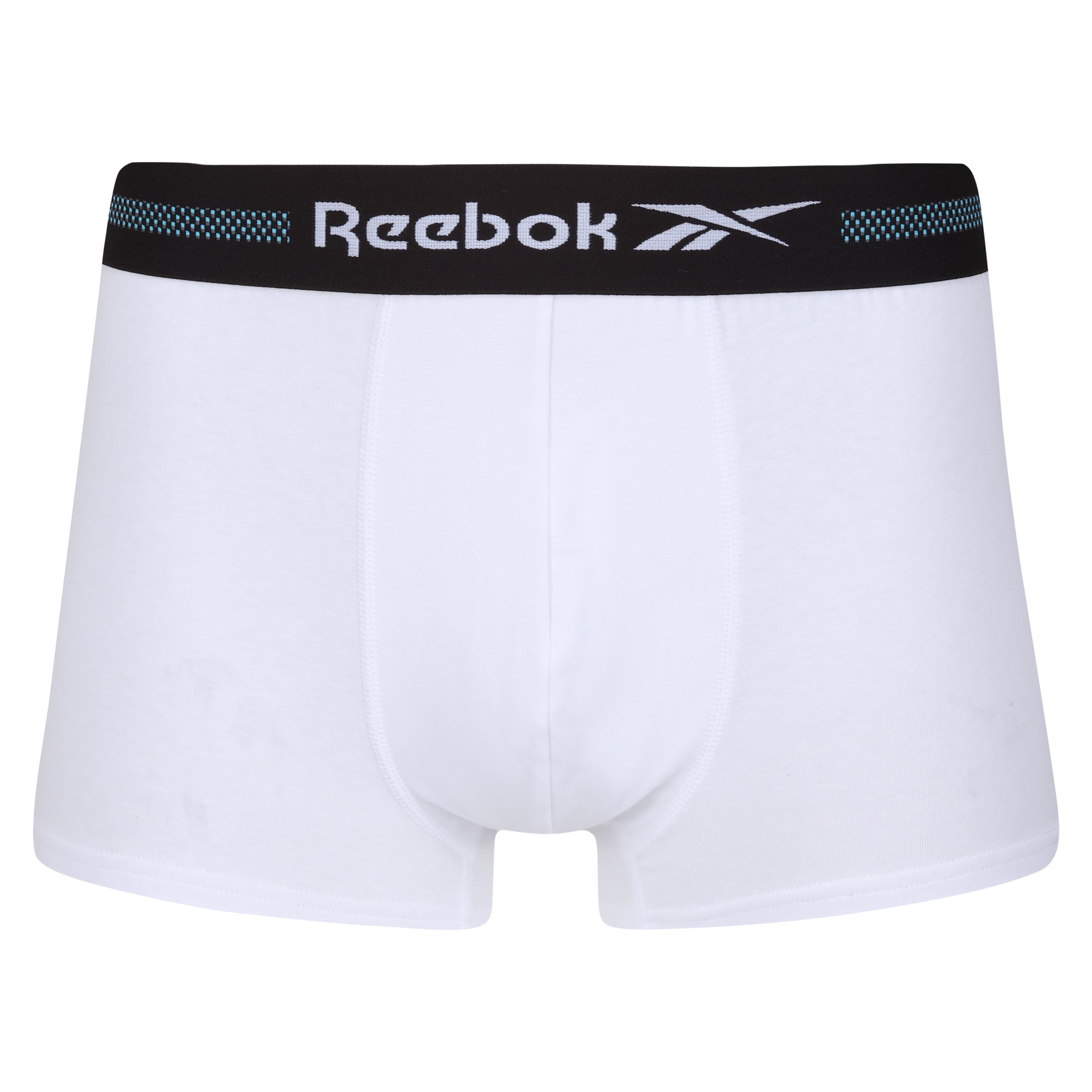 Reebok Mens 5 Pack Ennio Sports Trunks - Blue/Charcoal/Navy/White/Grey