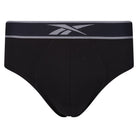 Reebok Coen Mens Cotton Stretch 3 Pack Briefs - Black