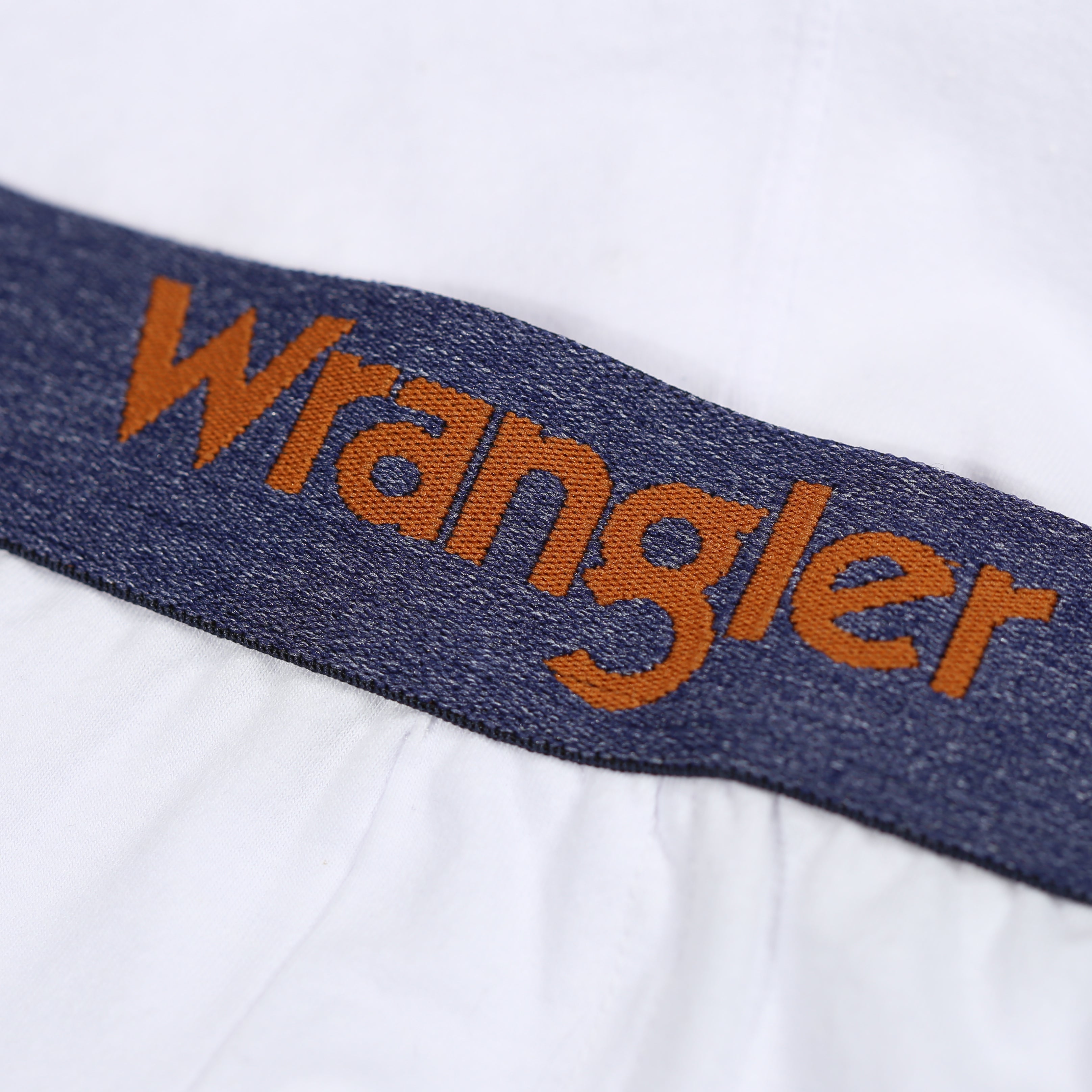 Wrangler Cotton Blend 3 Pack Button Fly Trunks - White/Dark Denim/Mid Denim