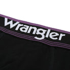 Wrangler 3 Pack Cotton Stretch Trunks - Black (White/Berry/Blue Waistbands)