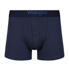 Wrangler 3 Pack Button Fly Cotton Stretch Boxers - Grey Marl/Navy/Dk Denim Marl