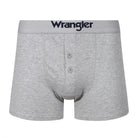 Wrangler 3 Pack Button Fly Cotton Stretch Boxers - Grey Marl/Navy/Dk Denim Marl