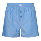 Wrangler Pure Cotton 2 Pack Woven Boxers - Red Checks / Chambray Blue