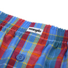 Wrangler Pure Cotton 2 Pack Woven Boxers - Red Checks / Chambray Blue