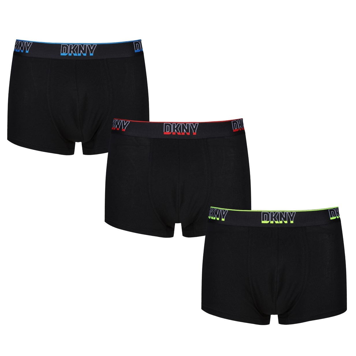 DKNY La Salle 3 pack Modal Cotton Trunks - Black