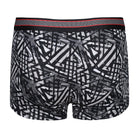 DKNY Mens Monmouth Cotton Stretch 3 pack Trunks - Black/Print/Lead Grey