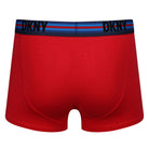 DKNY Mens Virden Cotton Stretch 3 pack Trunks - Blue/Stripe/Red