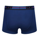 DKNY Mens Virden Cotton Stretch 3 pack Trunks - Blue/Stripe/Red