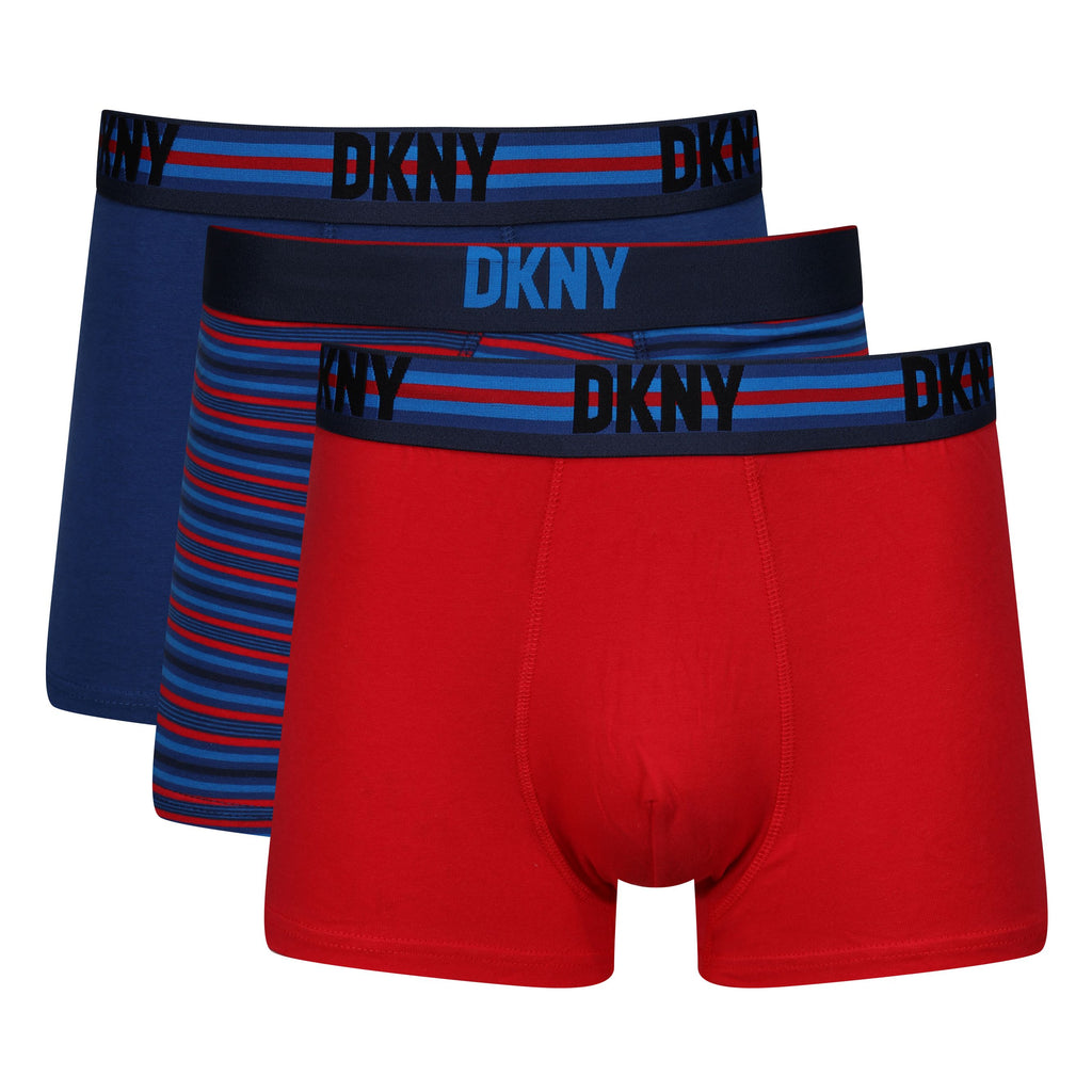 DKNY 3 Pack Mens Underwear Soft Comfortable Cotton Stretch Dallas Boxers