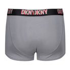 DKNY Mens Evansville 3 pack Cotton Stretch Trunks - Black/Print/Sharskin