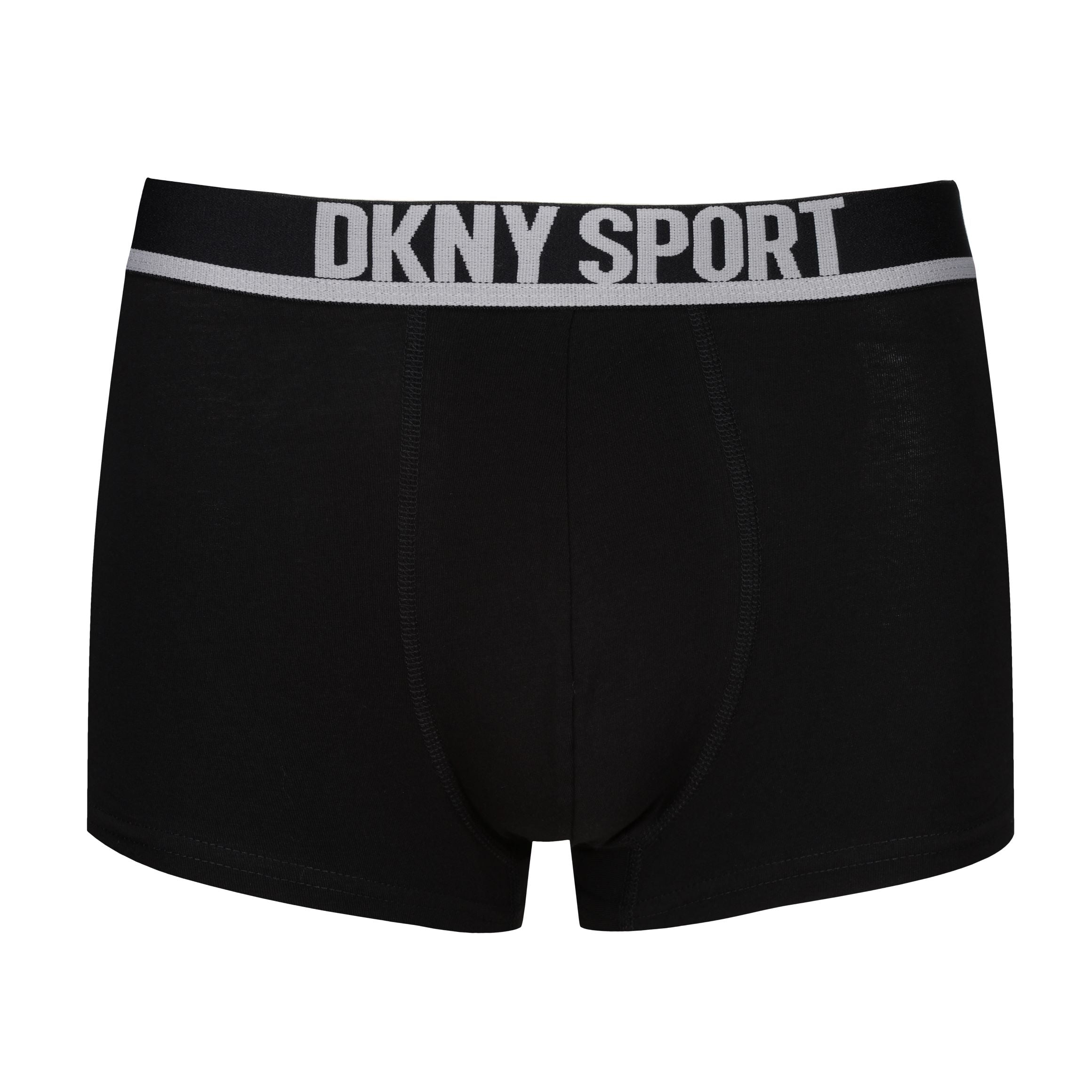 DKNY Compton 3 pack Cotton Stretch Sport Trunks - Black