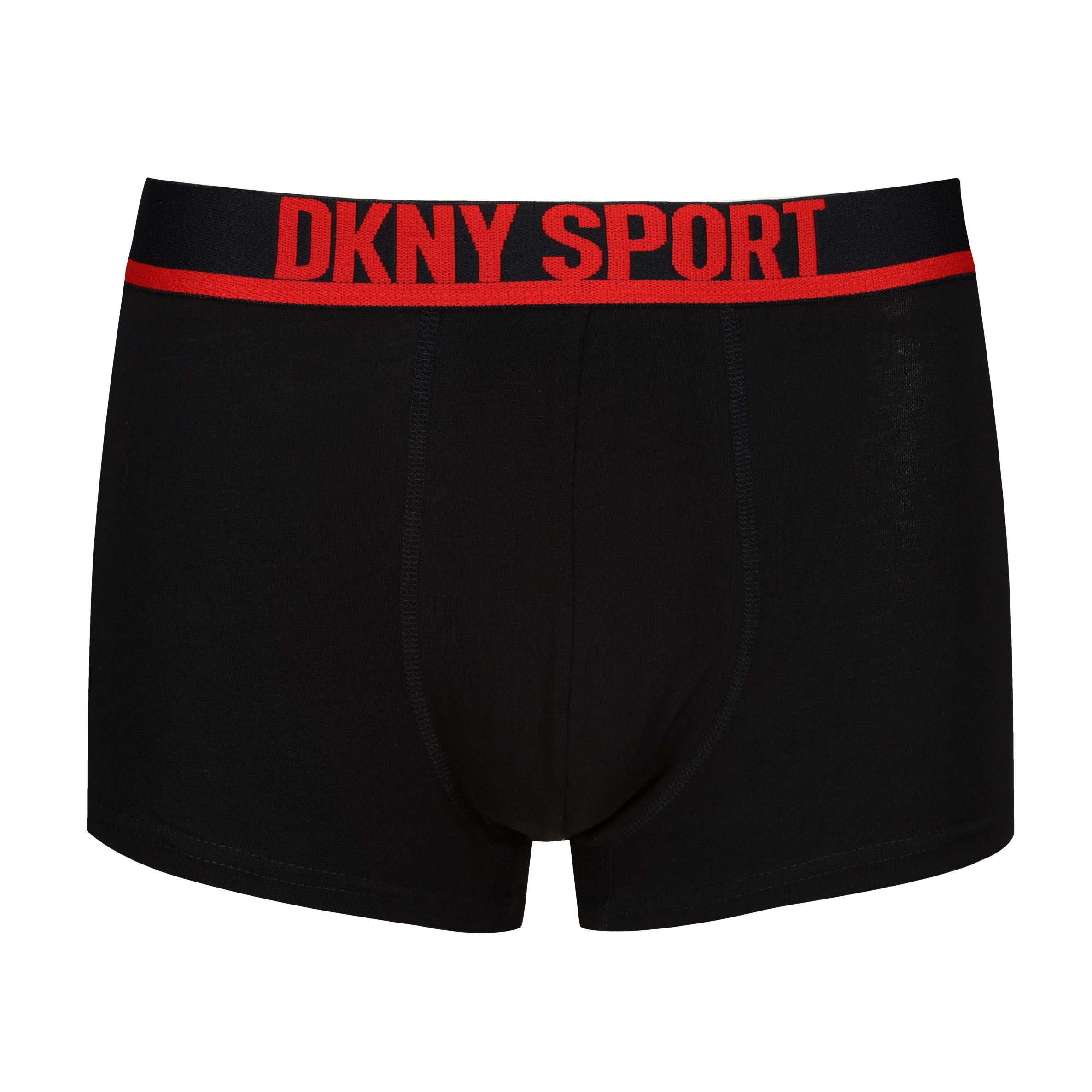 DKNY Compton 3 pack Cotton Stretch Sport Trunks - Black