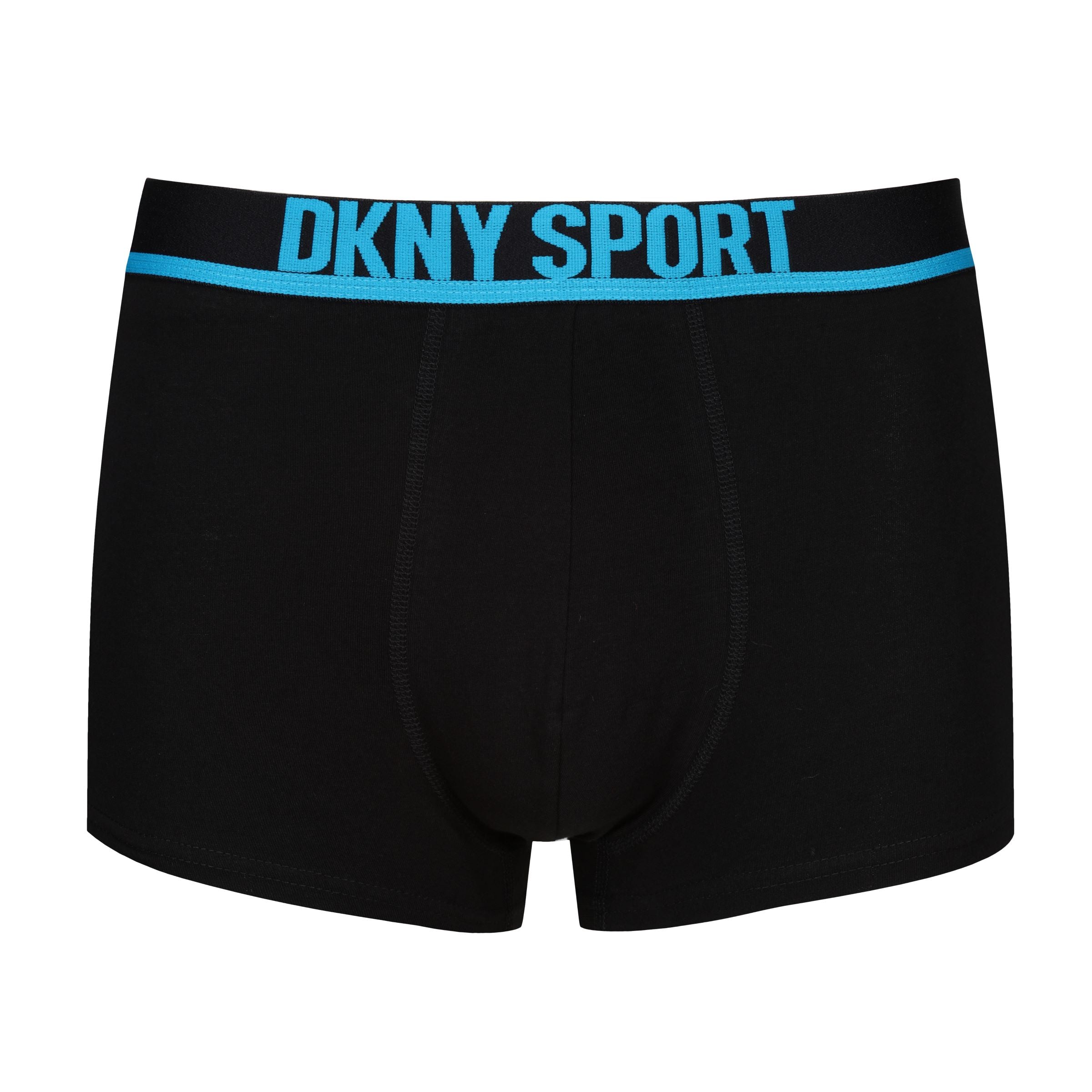 DKNY Compton 3 pack Cotton Stretch Sport Trunks - Black