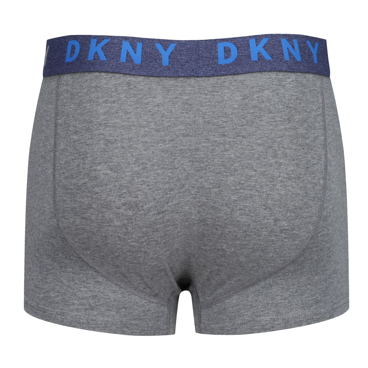 DKNY Mens Valdez 3 pack Cotton Stretch Trunks - Navy/Grey/Blue