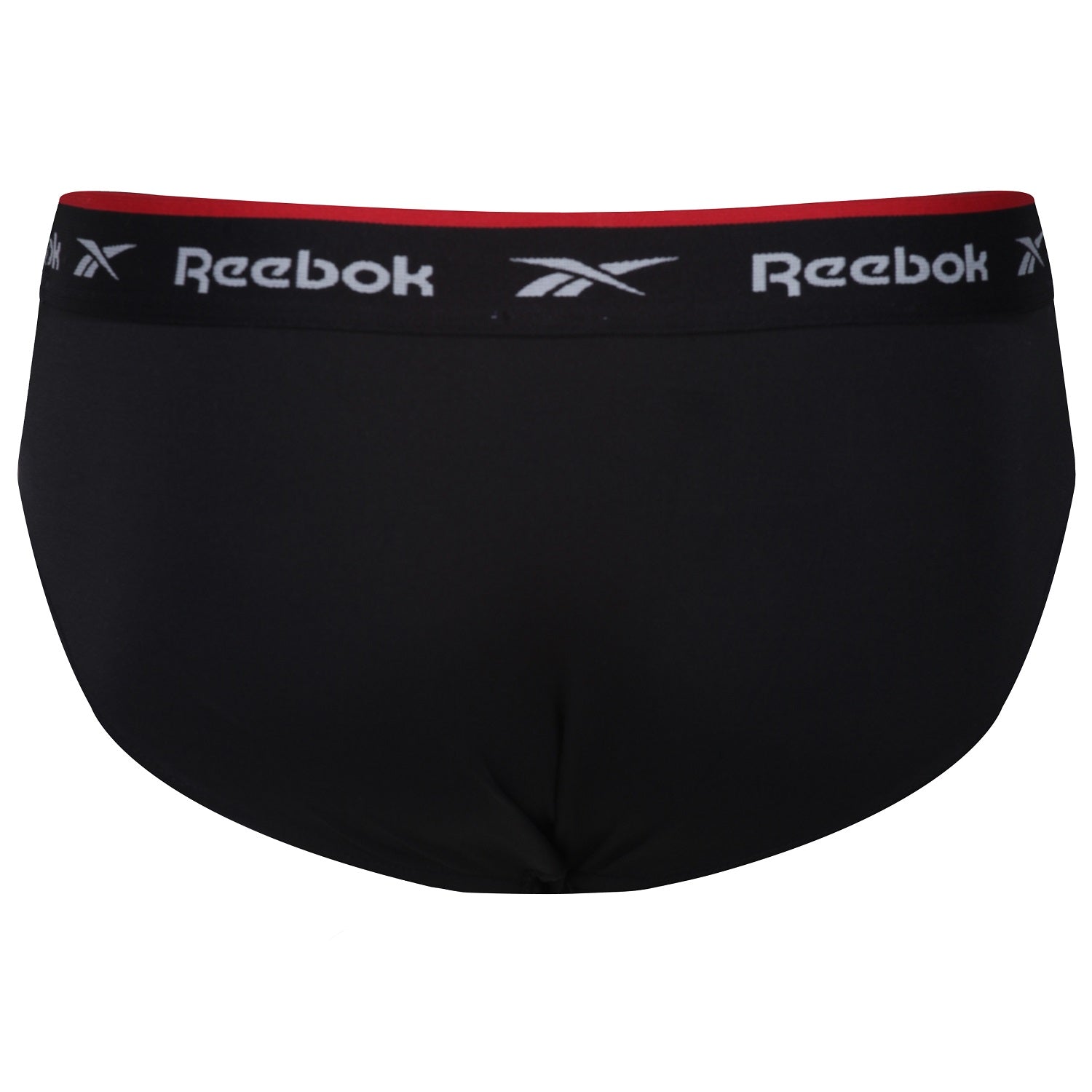 Reebok Wiggins Mens Cotton Stretch 3 Pack Sports Briefs - Black