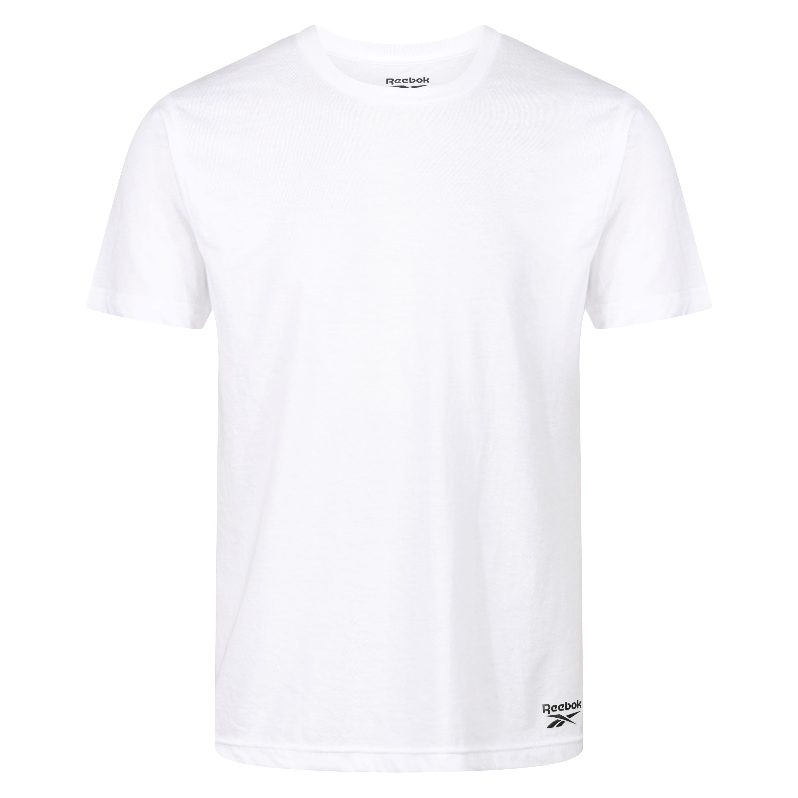 Reebok Mens 3 Pack Crew Neck Tee Santo - Black/White/Grey Marl