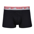 Reebok Mens Performance 3 Pack Jaden Short Sport Trunks - Blue/Red/Aqua Waistbands