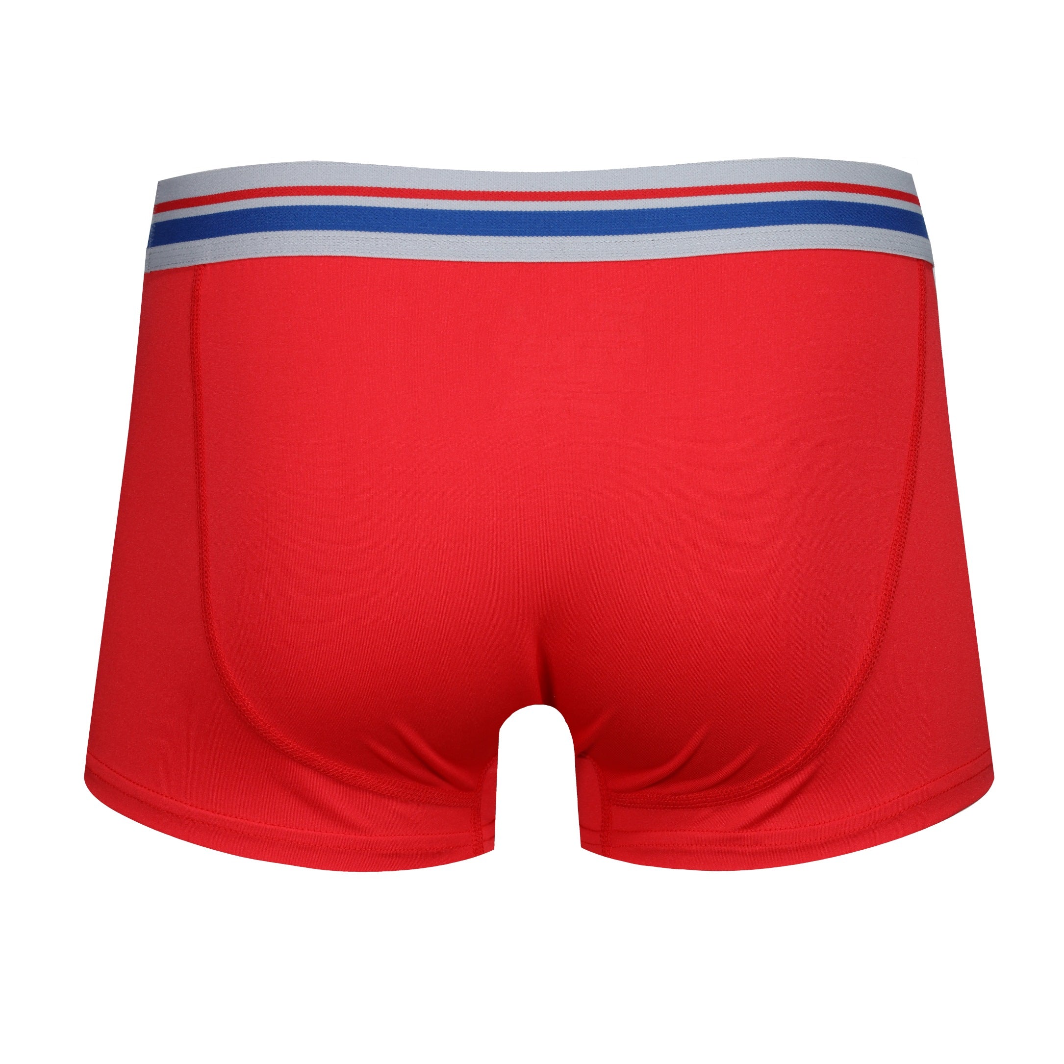 Reebok Mens Performance 3 Pack Short Sports Pietro Trunks - Red/White/Blue