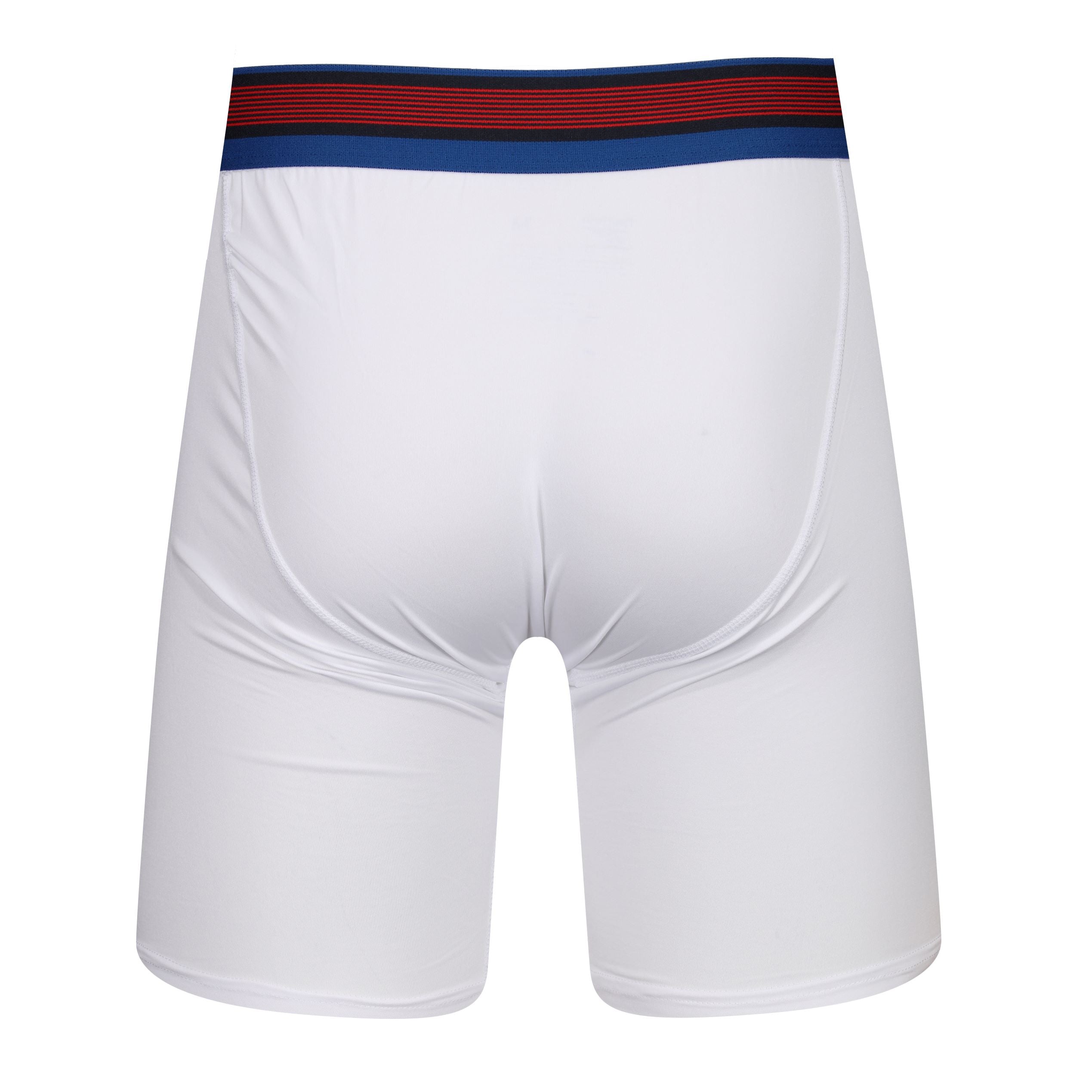 Reebok Mens Ludvig Performance 3 Pack Long Trunks - White/Blue/Navy