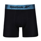 Reebok Mens Bamboo Viscose 3 Pack Lorenzo Black Trunks - Blue/Orange/Green