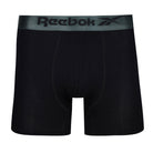 Reebok Mens Bamboo Viscose 3 Pack Lorenzo Black Trunks - Blue/Orange/Green