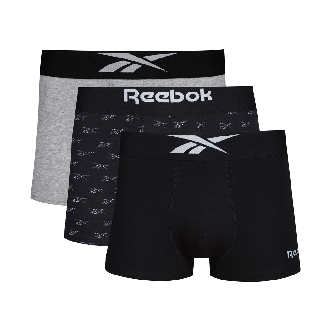 REEBOK Men's Red/Black 3 Pack Boxer Briefs NEW
