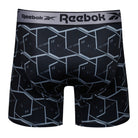 Reebok Mens Performance 3 Pack Gourlay Medium Sports Trunks - Black Print/Grey