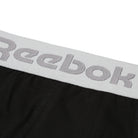 Reebok Mens Cotton Stretch 3 Pack Murchie Black Trunks - Black