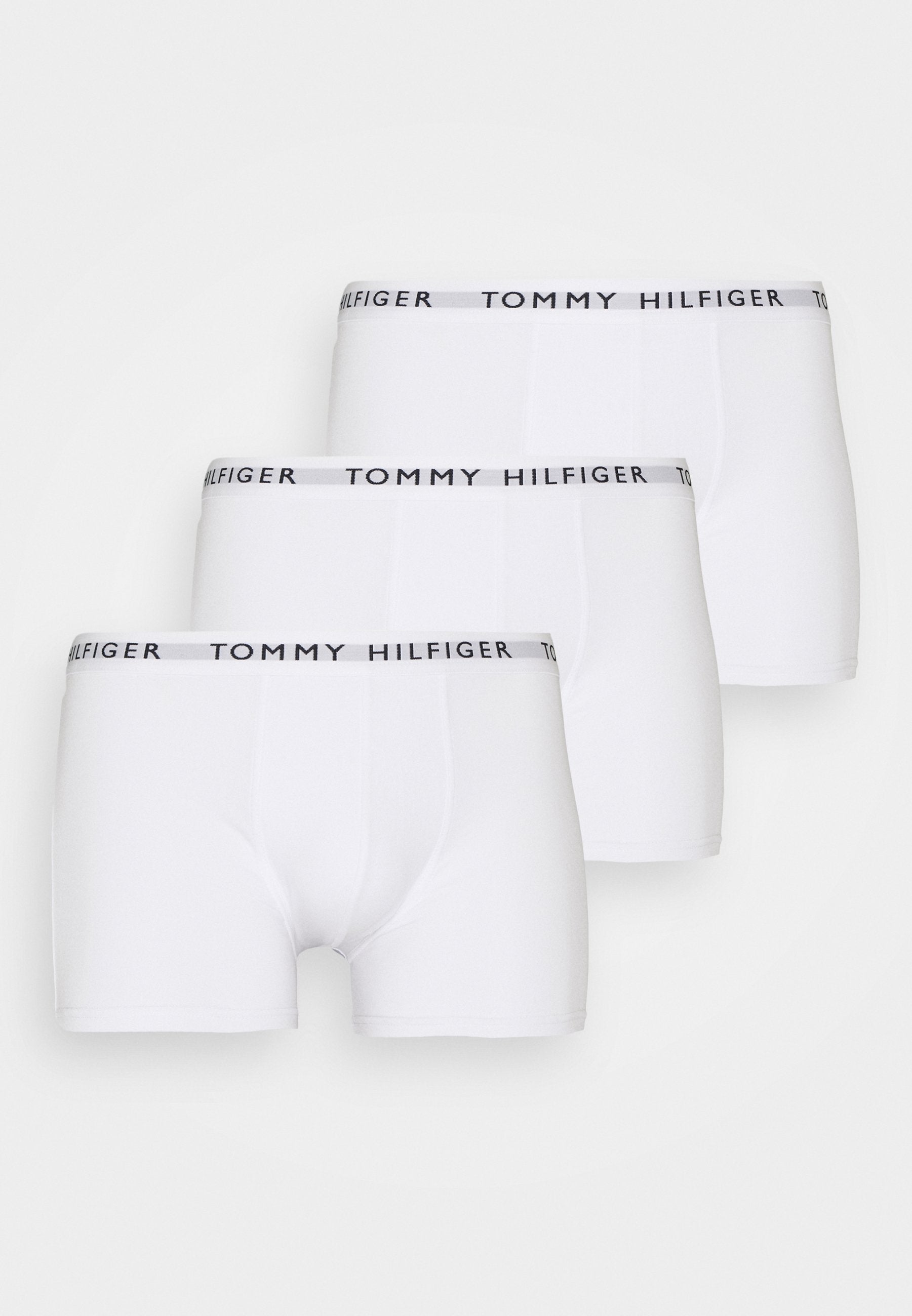 Tommy Hilfiger 3- Pack Essential Logo Waistband Trunks - White