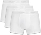 Ted Baker 3 Pack Fashion Cotton Stretch Solid Trunks - White