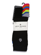 Jeff Banks Men's - 7 Pack Recycled Cotton Patterned Socks - (7/11)