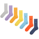 Jeff Banks Men's - 7 Pack Oxford Plain Socks Multi Colour - (7/11) FAS2