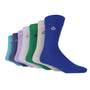 Jeff Banks Men's 7 Pack Oxford Plain Socks Multi Colour - (7/11) FAS3
