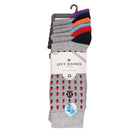 Jeff Banks Men's 7 Pack Double Dots Socks - Light Grey