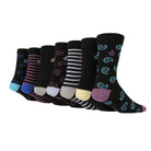 Jeff Banks Men's 7 Pack Swirl Socks - Black