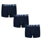 Jeff Banks Men's 3 Pack NavyCotton Trunks - All Navy