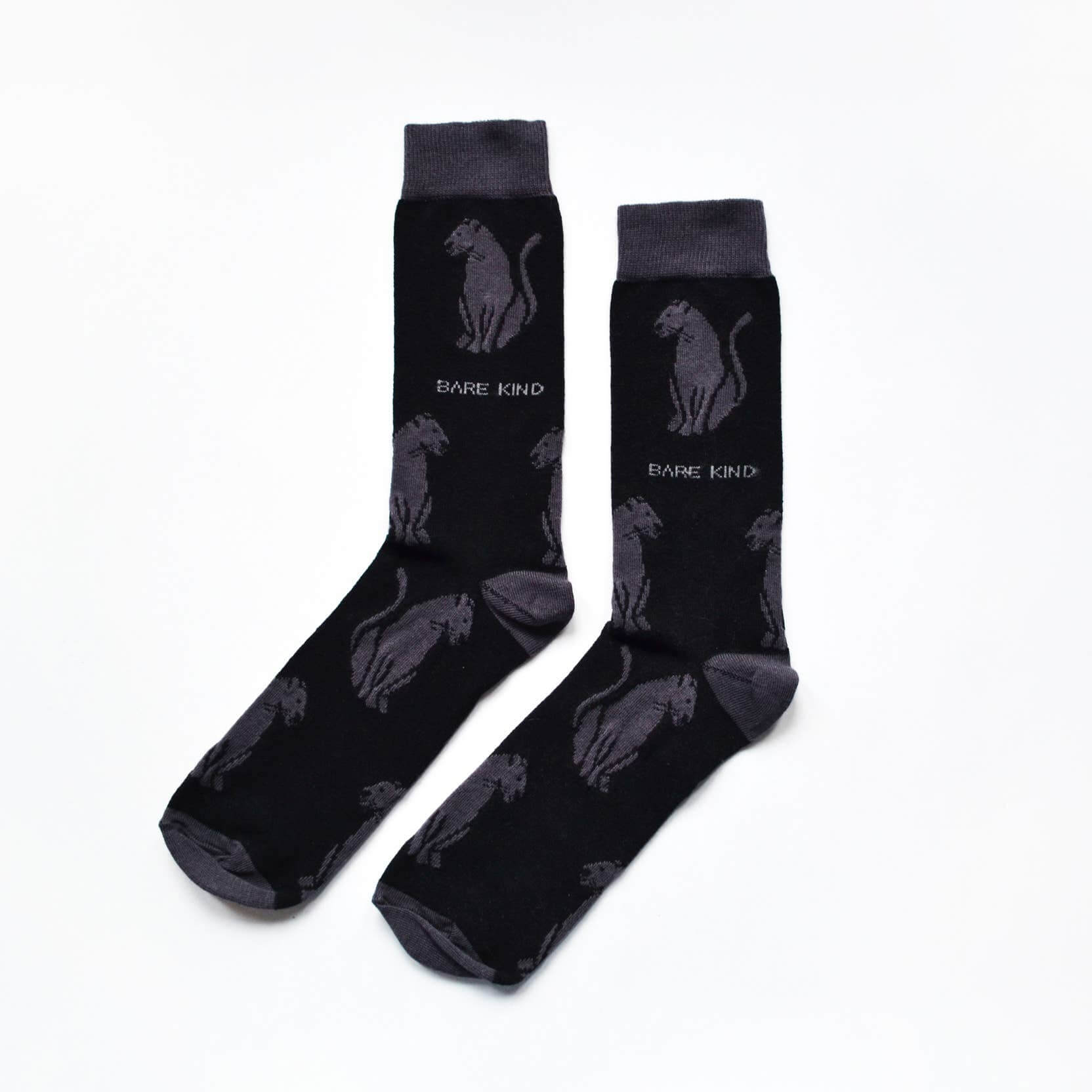 Bare Kind Save The Black Panther Bamboo Socks