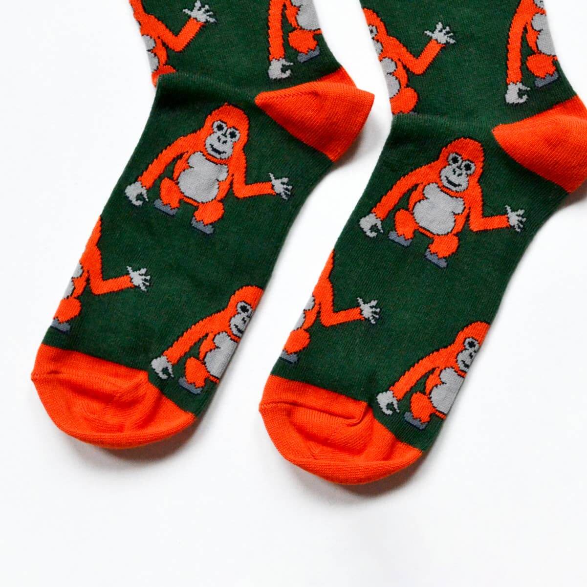 Bare Kind Socks - Save The Orangutan Bamboo Socks | Green