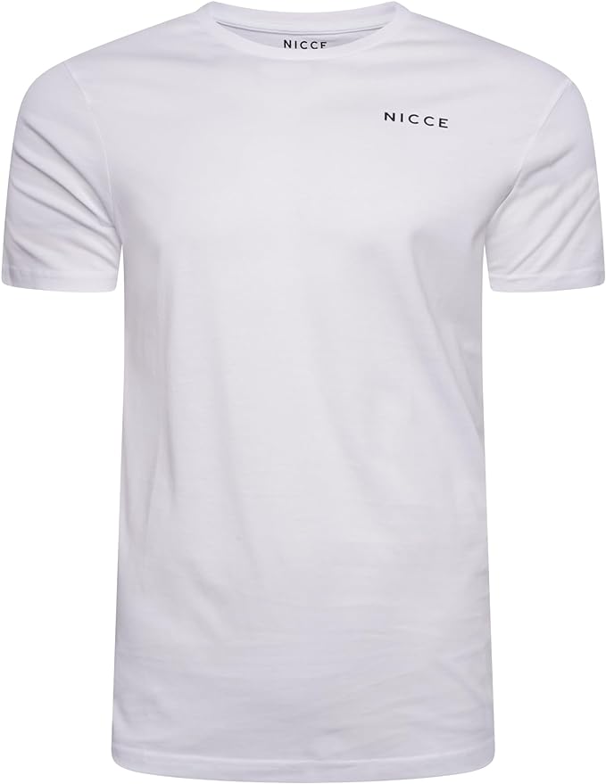 NICCE Mens Alvern Five Pack T-Shirts Denim/Burnt Orange/Navy/Sand/White