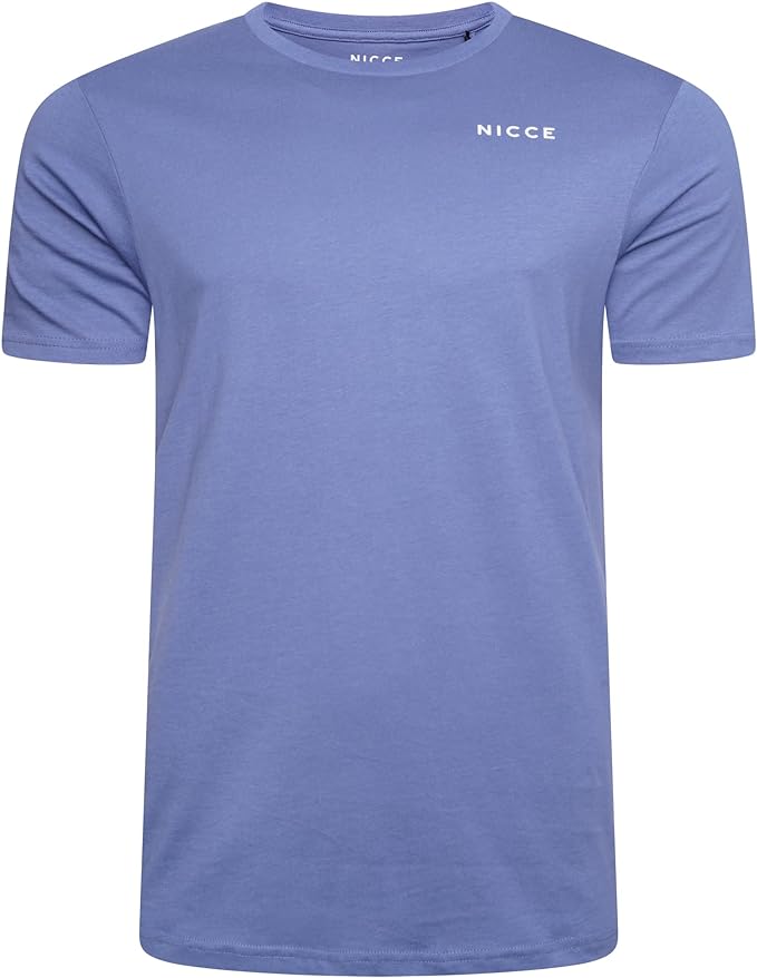 NICCE Mens Alvern Five Pack T-Shirts Denim/Burnt Orange/Navy/Sand/White