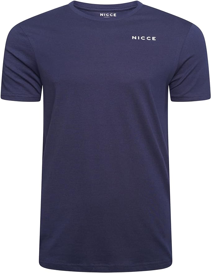 NICCE Mens Alvern Five Pack T-Shirts Denim/Burnt Orange/Navy/Sand/White