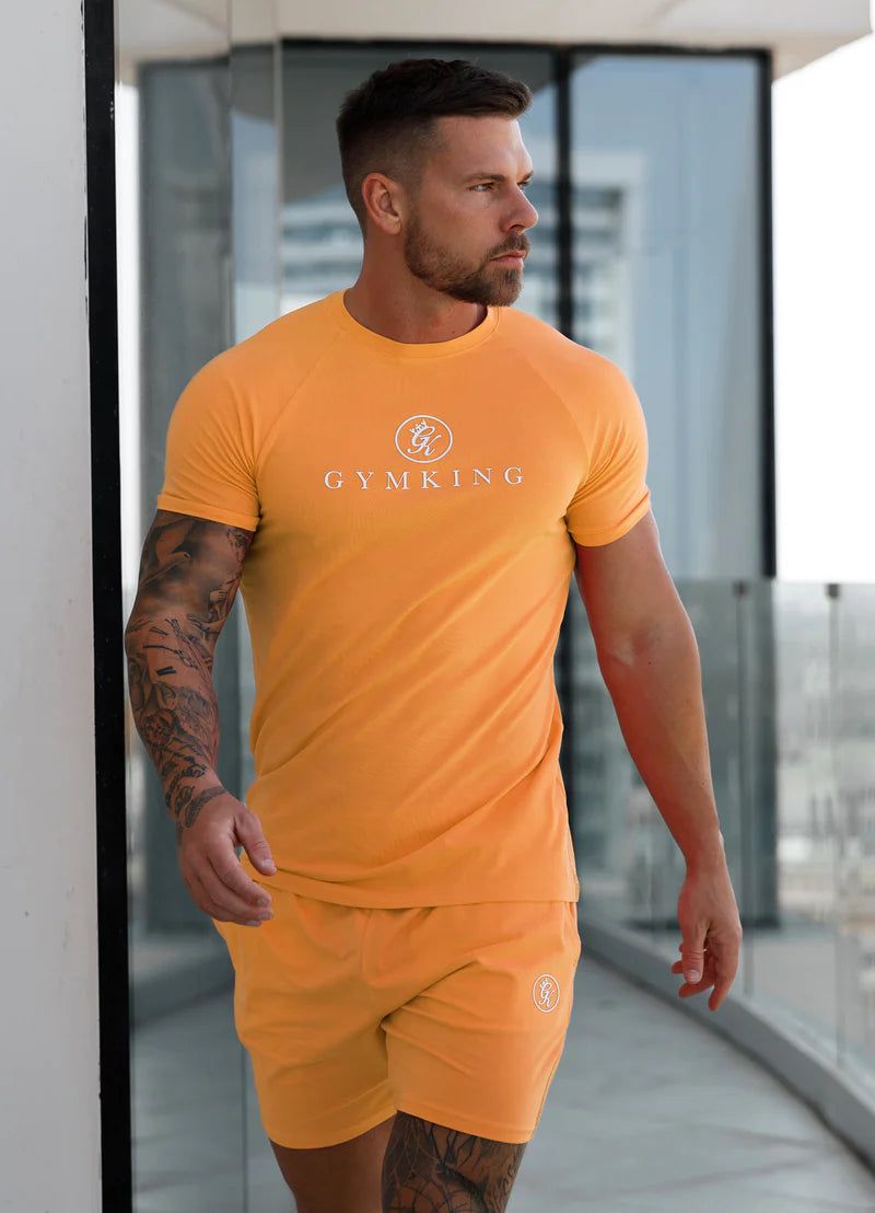 Gym King Pro Jersey Tee -Apricot