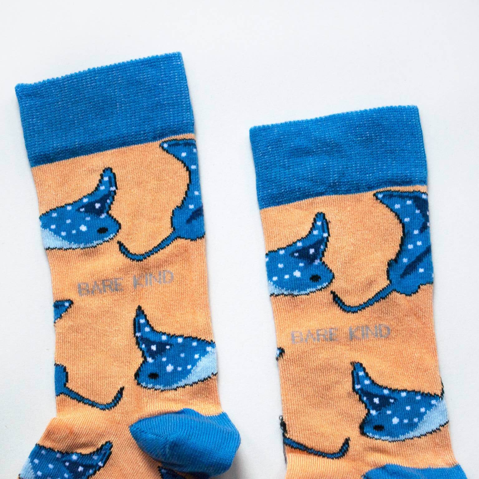 Bare Kind Socks - Save The Ray Bamboo Socks, Coral