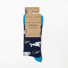 Bare Kind Socks - Save The Whale Bamboo Socks, Dark Navy