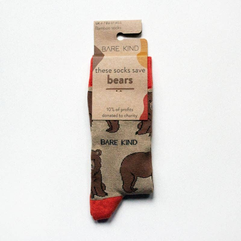 Bare Kind Socks - Save The Bear Bamboo Socks