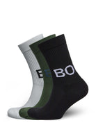 Bjorn Borg Core Crew Sock 3-pack - White/Black/Green