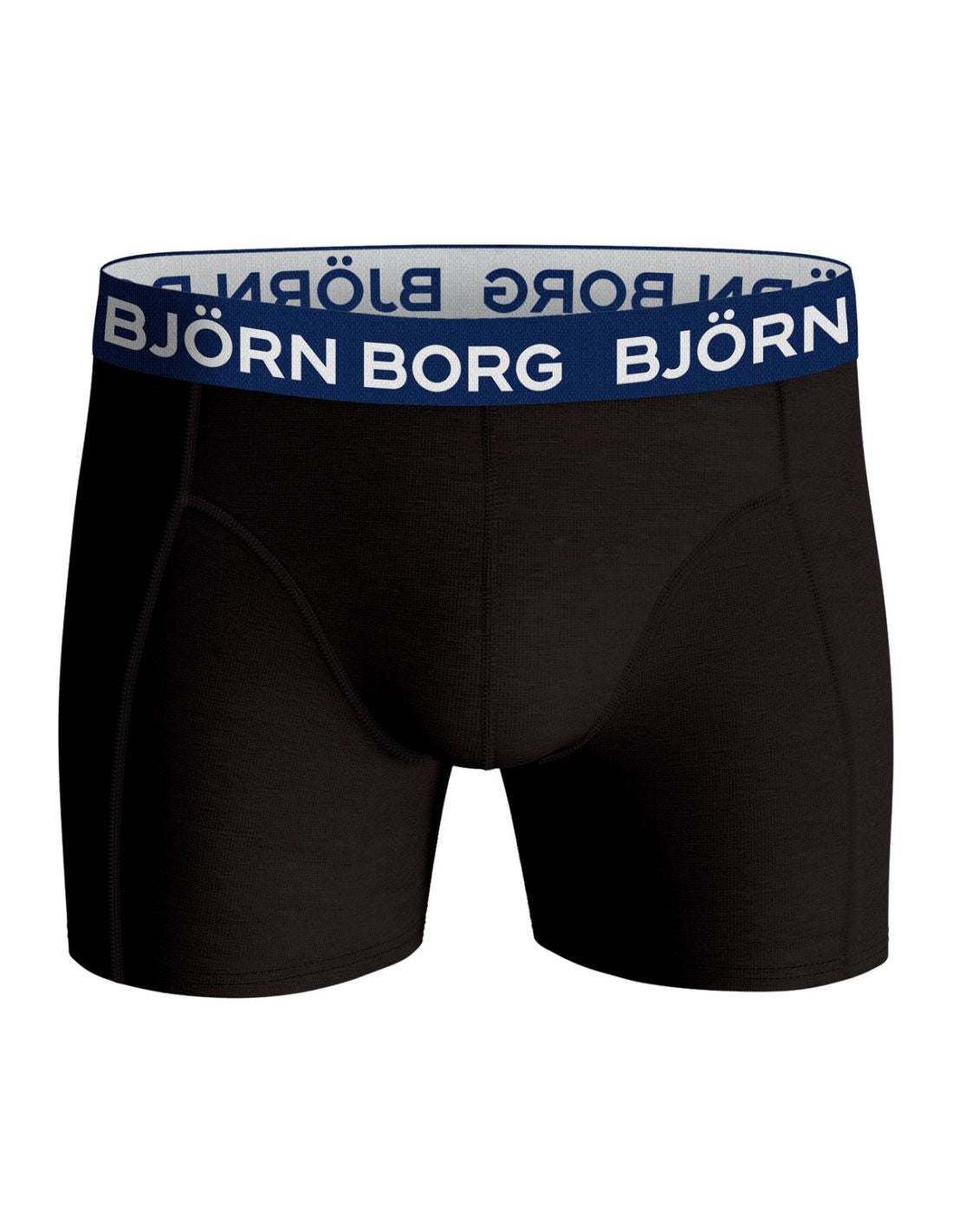 Björn Borg Cotton Stretch Boxer 7 Pack - Black With Coloured Waistbands