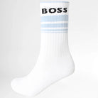 Boss 3 Pack Rib Stripe Socks - Black/ Navy Blue / White